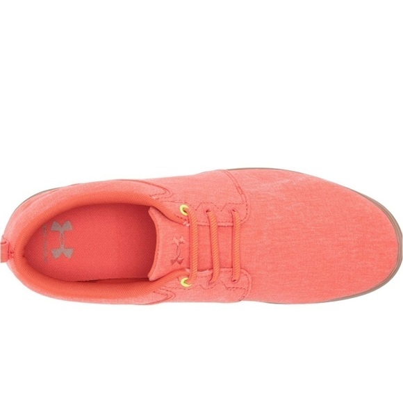 Under Armour New Size 5.5 Street Encounter Iv CNV Slides Venom Red Uptown Brown - Picture 5 of 6